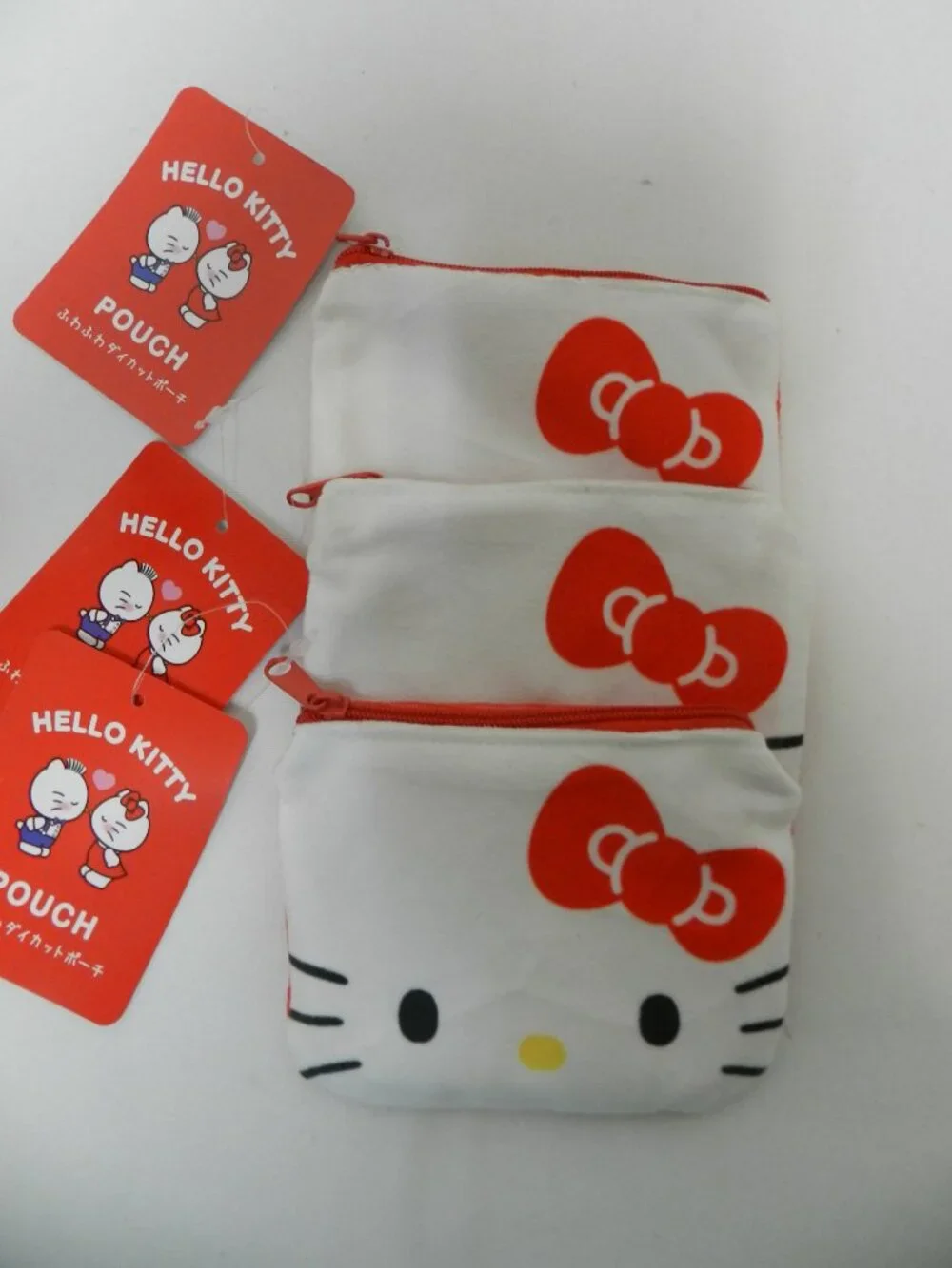 Hello Kitty Sanrio small pouch Set 3 zip 5